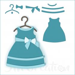 Stanzschablone - Baby-Kleidung Mädchen